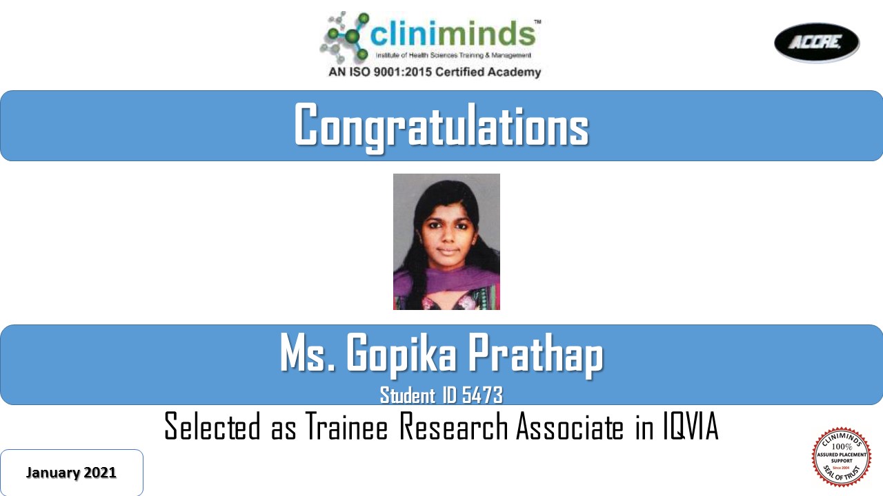 Cliniminds Drug Regulatory Affairs Placements